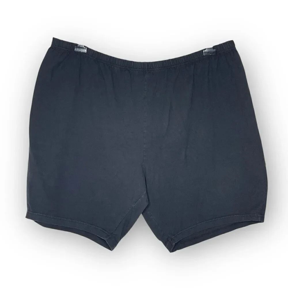 Roaman’s Everyday Essential Stretch Bike Shorts Black Women’s Size 4X